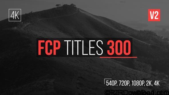 FCP Titles 300 for Final Cut Pro X & Motion 5 (Mac OS X)
