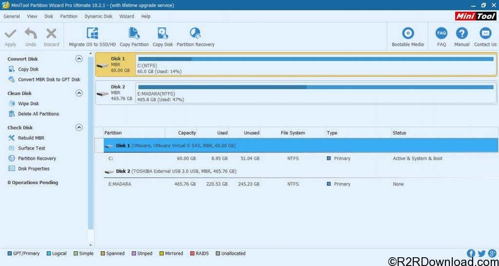MiniTool Partition Wizard Professional Edition 10.2.1 Free Download ...