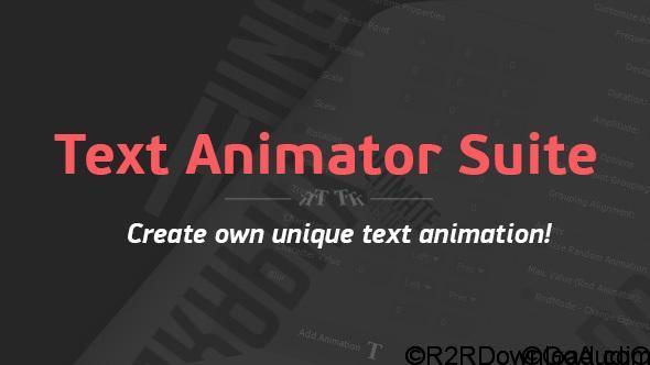 VIDEOHIVE TEXT ANIMATOR SUITE FREE DOWNLOAD