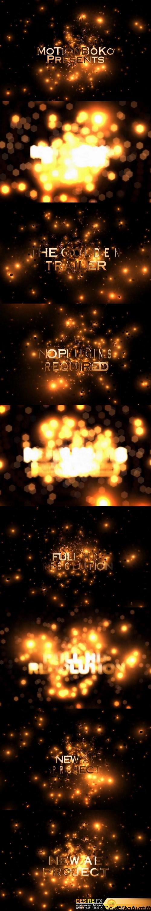 The Golden Trailer After Effects Template Motion Array Free Download