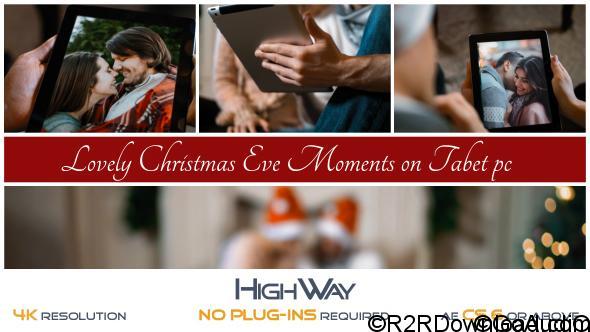 Videohive Lovely Christmas Eve Moments on Tablet PC 20936057 Free Download