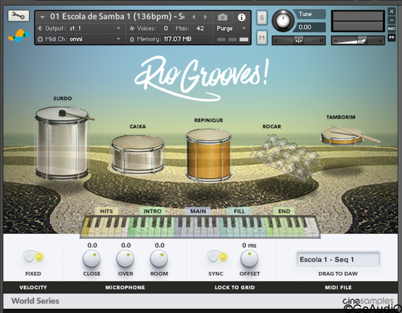 Cinesamples Rio Grooves! KONTAKT | Go AudiO [Official]