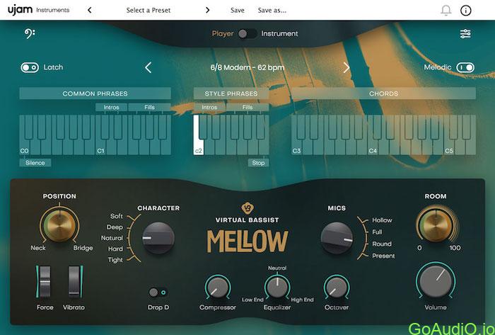 UJAM Virtual Bassist MELLOW Library v1.0.0 | Go AudiO [Official]
