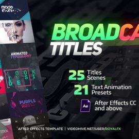 Videohive TypeX – Text Animation Tool | Broadcast Pack: Modern Colorful Typography Titles V2.0.3 20233979 Free Download