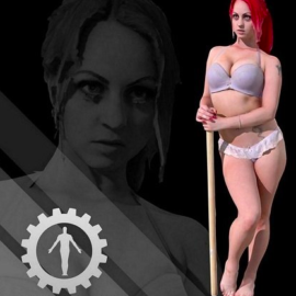 Female Scan – Sonya Underwear 3D model