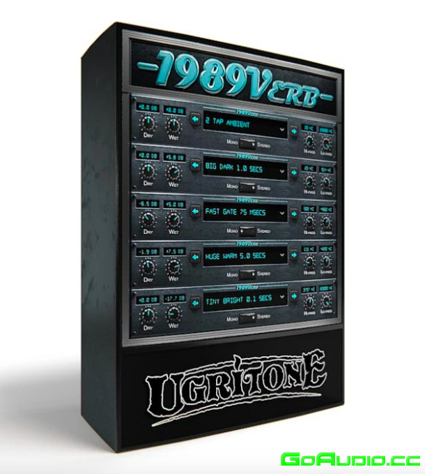 UGRITONE 1989Verb VST VST3 AU AAX [WIN-MAC] | Go AudiO [Official]