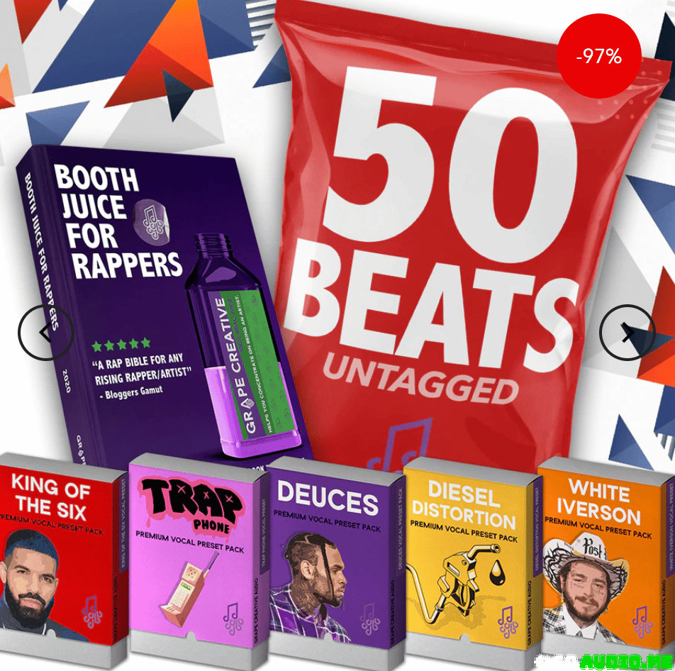 Grape Creative Complete Rapper bundle - 50 Beats + 5 Vocal Presets ...