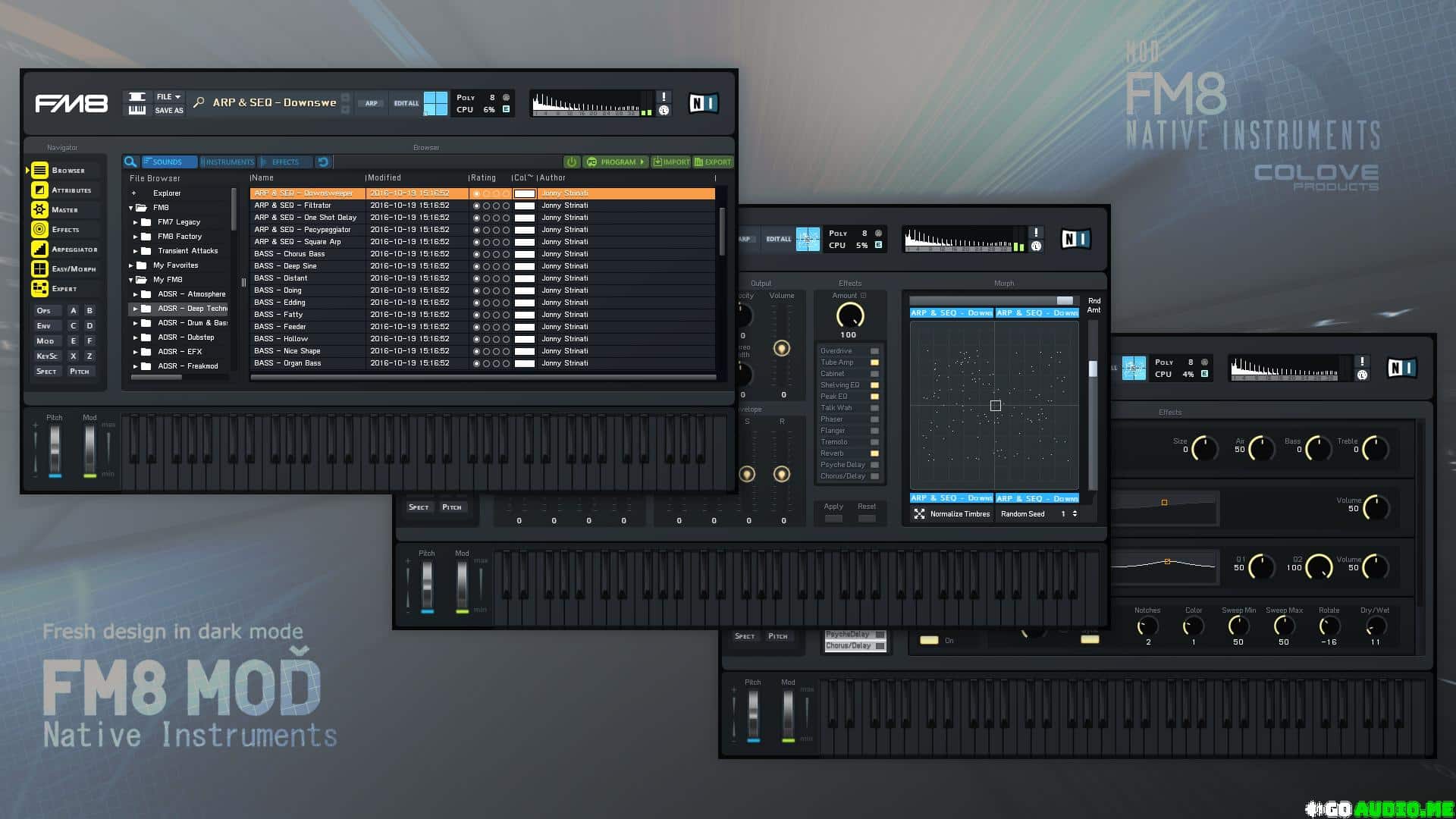 Instruments Mod Native Instruments FM8 Mod v1.2 WiN by COLOVE Products | Go AudiO ...