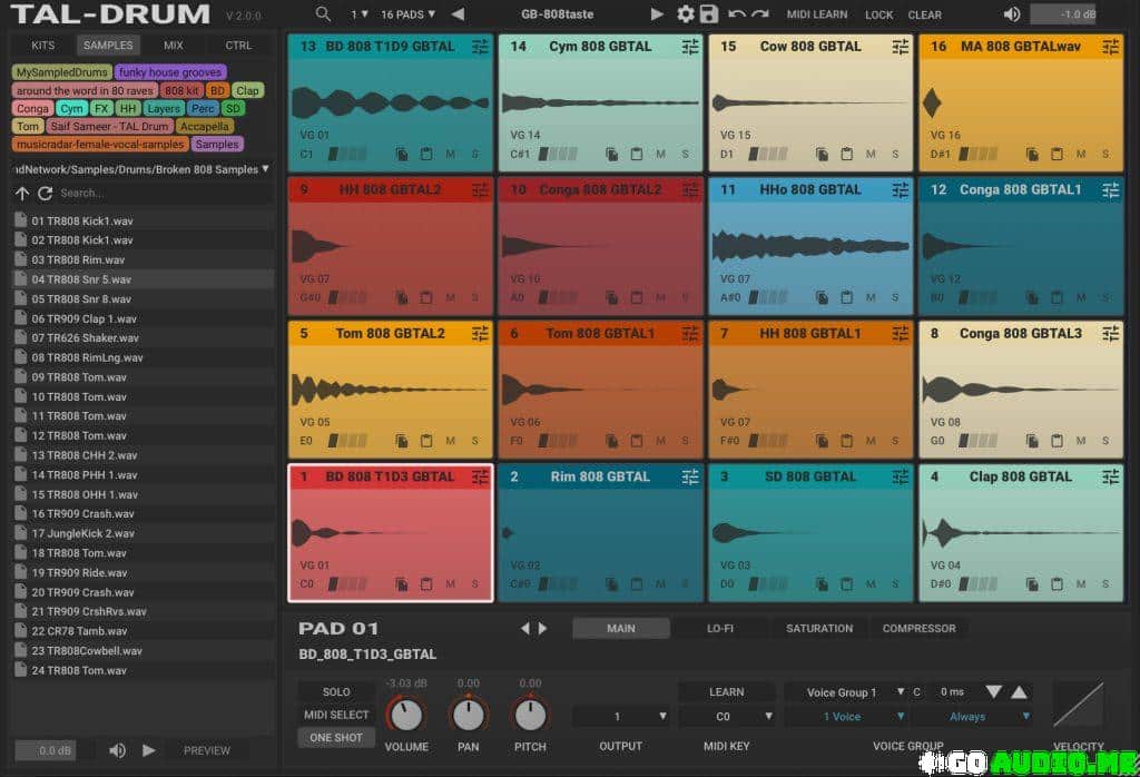 Togu Audio Line TAL-Drum v2.1.5 WIN MAC LIN Incl Keygen-R2R | Go AudiO ...