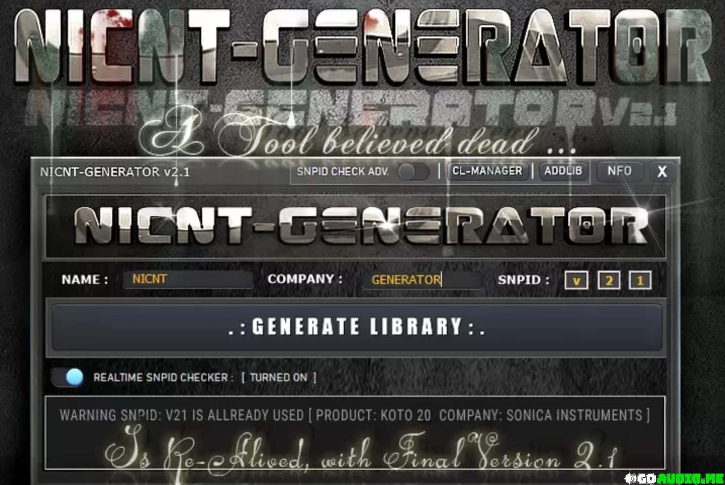 Native Instruments Nicnt-Generator v2.1 x64 [WIN] | Go AudiO [Official]