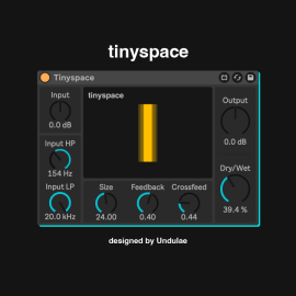 Undulae Music Tinyspace v1.1 Max for Live Device AMXD