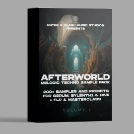 Clash Music Studios AFTERWORLD Melodic Techno Pack WAV FLP Serum Diva Sylenth1 Presets audioz