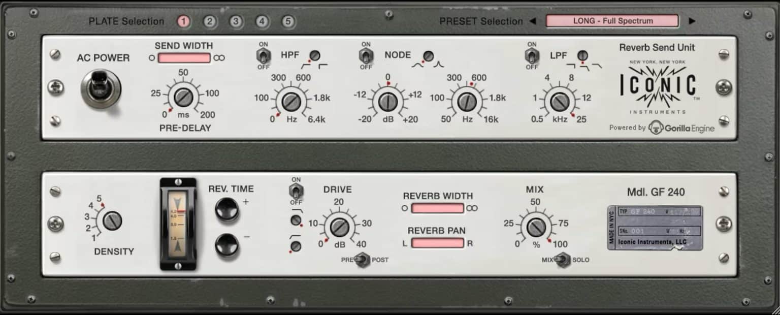 Iconic Instruments GF240 Plate Reverb v1.0.1-R2R | Go AudiO [Official]