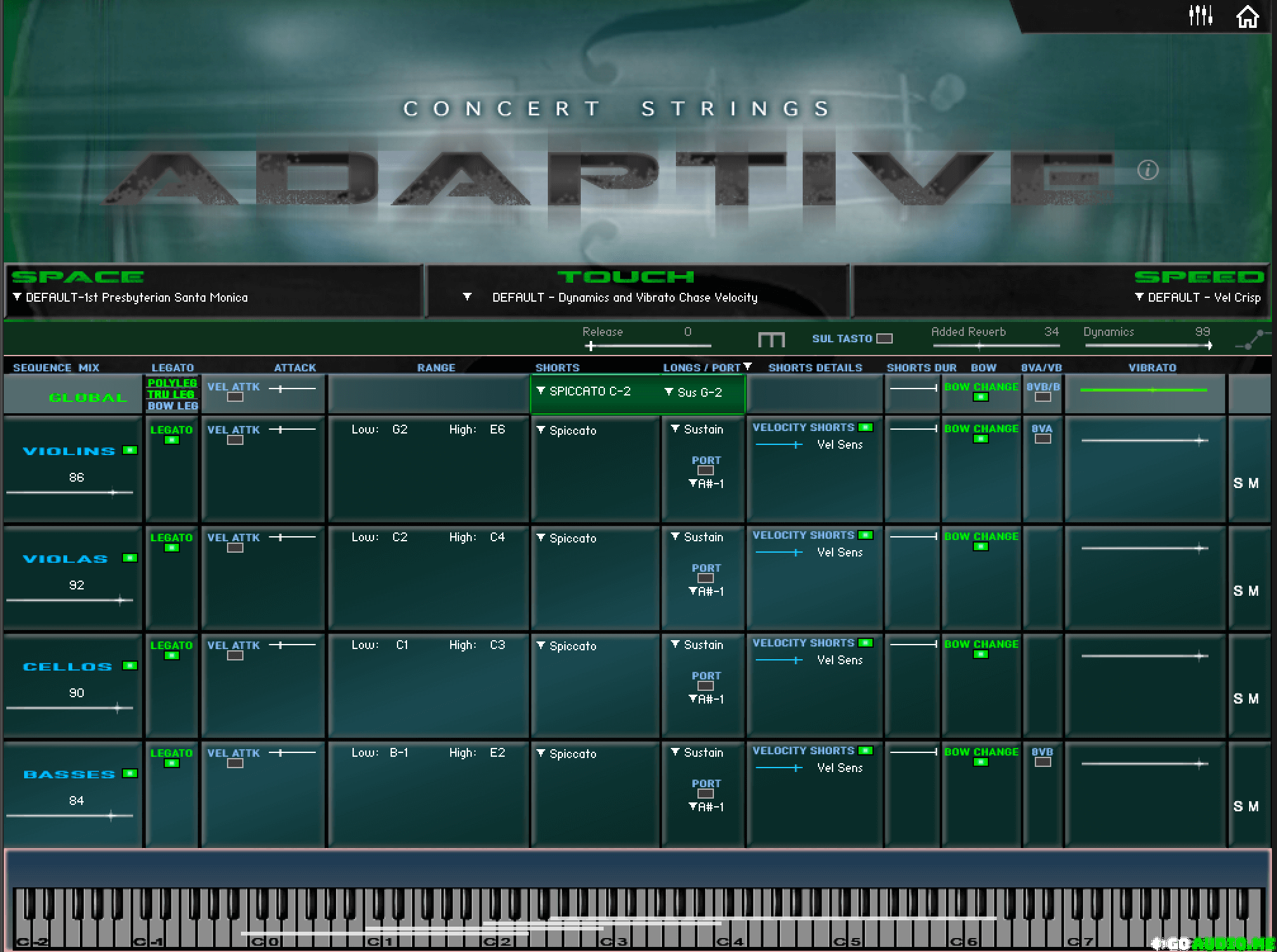 Kirk Hunter Studios Concert Strings Adaptive KONTAKT | Go AudiO [Official]