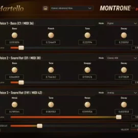 MontroneDSP Martello Drum Synthesizer v1.0.1 [WiN] x64 VST3